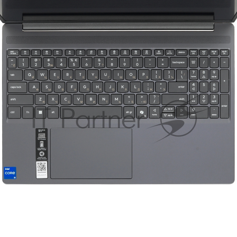 Ноутбук 15.3 IPS WUXGA LENOVO IdeaPad Slim 3 15IRH10 серый (Core i5-13420H/16Gb/512Gb SSD/VGA int/noOS) ((83K100MLLK))