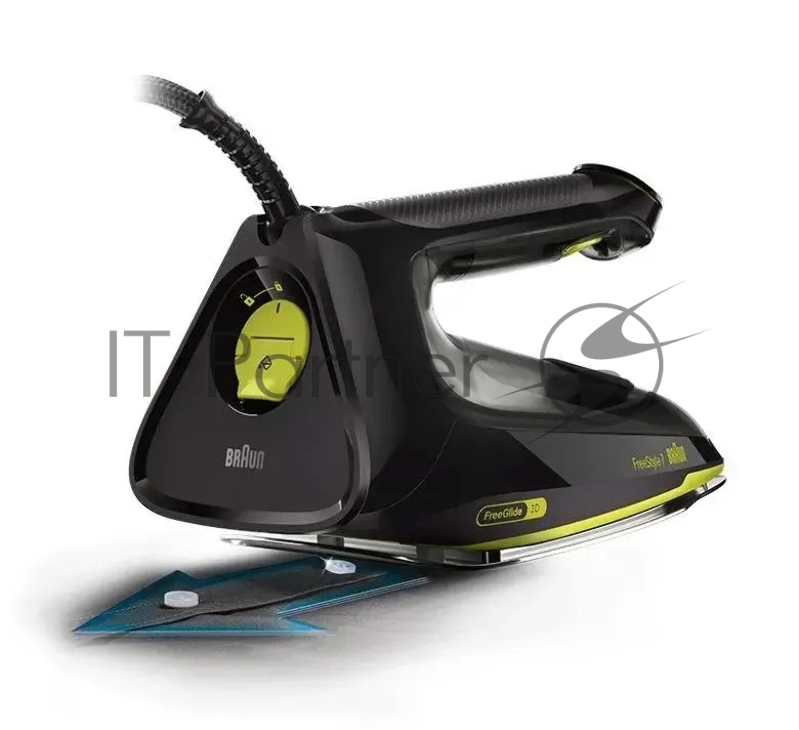 Утюг Braun FreeStyle 7 FI7255GR 2000Вт черный/зеленый