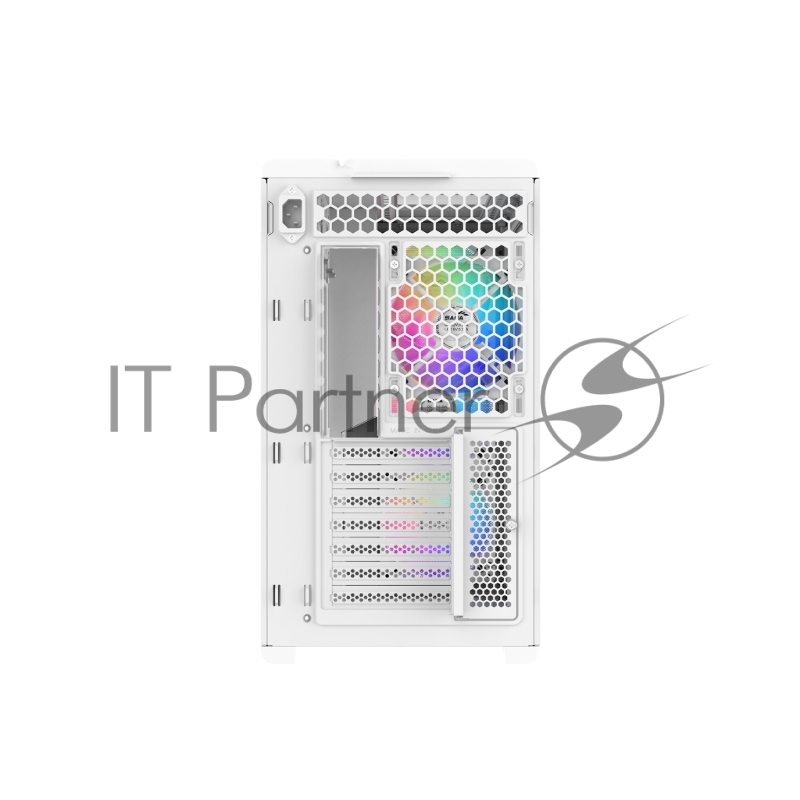 Корпус ПК без блока питания Case SAMA S50 White, Midi-Tower, TG, 4x120mm ARGB, 2xUSB 3.0 + 1xUSB 3.2 Type-C, ATX, mATX, mITX White