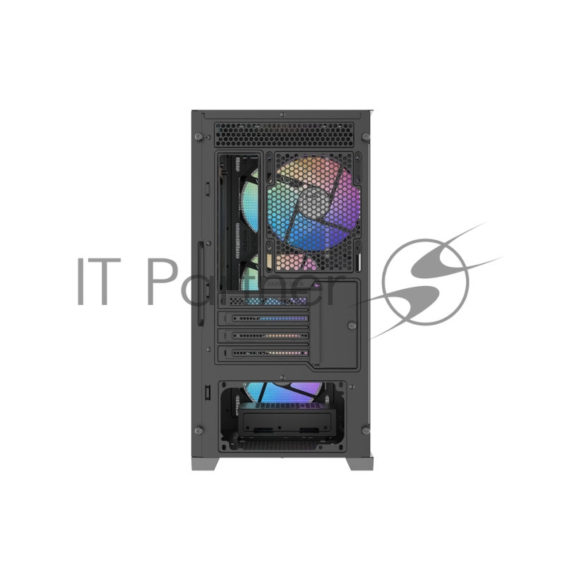 Корпус ПК без блока питания Case SAMA S31 Black, Midi-Tower, TG, 4x120mm ARGB, 2xUSB 3.0 + 1xUSB 3.2 Type-C, mATX, mITX Black