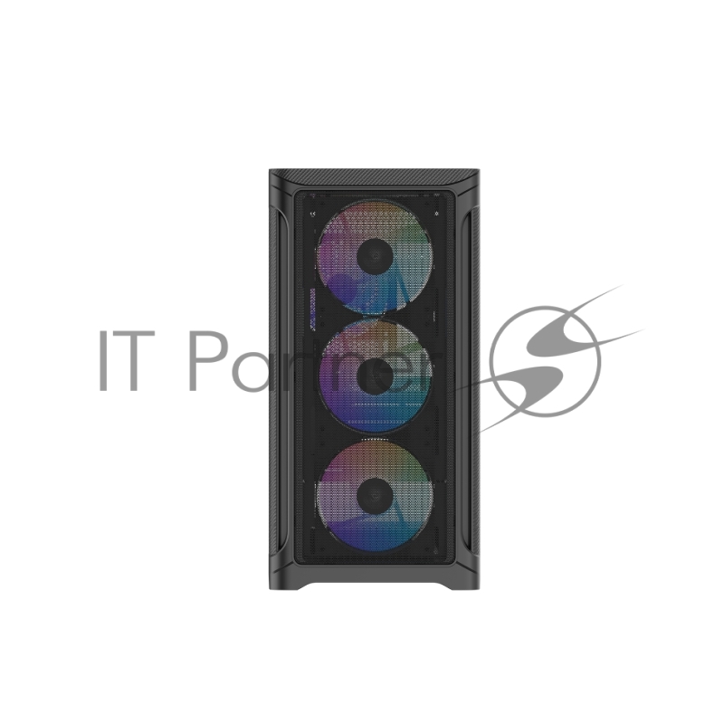 Корпус ПК без блока питания Case SAMA S31 Black, Midi-Tower, TG, 4x120mm ARGB, 2xUSB 3.0 + 1xUSB 3.2 Type-C, mATX, mITX Black