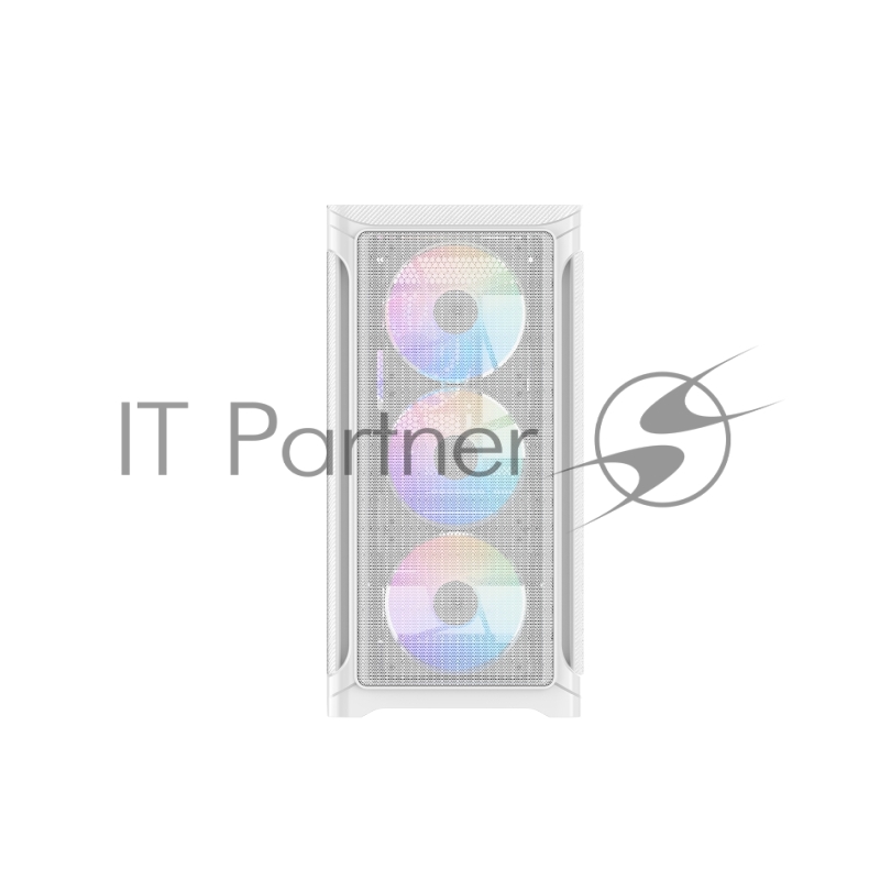 Корпус ПК без блока питания Case SAMA S31 White, Midi-Tower, TG, 4x120mm ARGB, 2xUSB 3.0 + 1xUSB 3.2 Type-C, mATX, mITX White