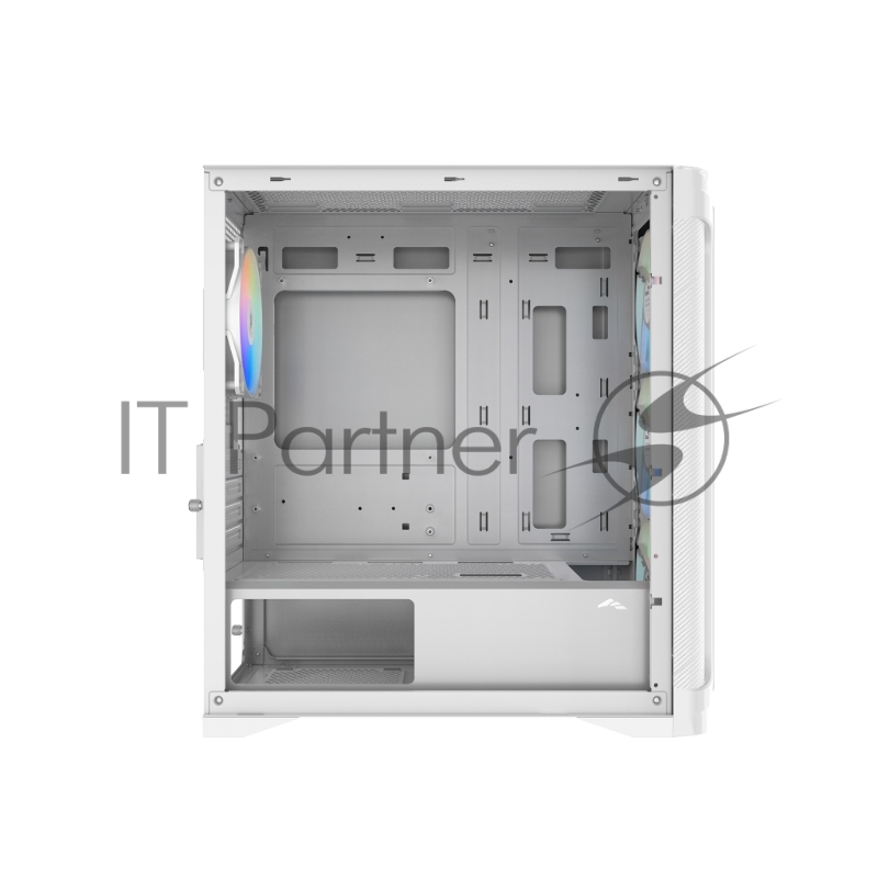 Корпус ПК без блока питания Case SAMA S31 White, Midi-Tower, TG, 4x120mm ARGB, 2xUSB 3.0 + 1xUSB 3.2 Type-C, mATX, mITX White