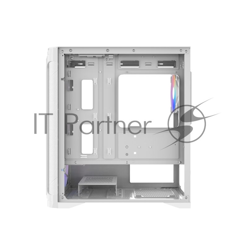 Корпус ПК без блока питания Case SAMA S31 White, Midi-Tower, TG, 4x120mm ARGB, 2xUSB 3.0 + 1xUSB 3.2 Type-C, mATX, mITX White