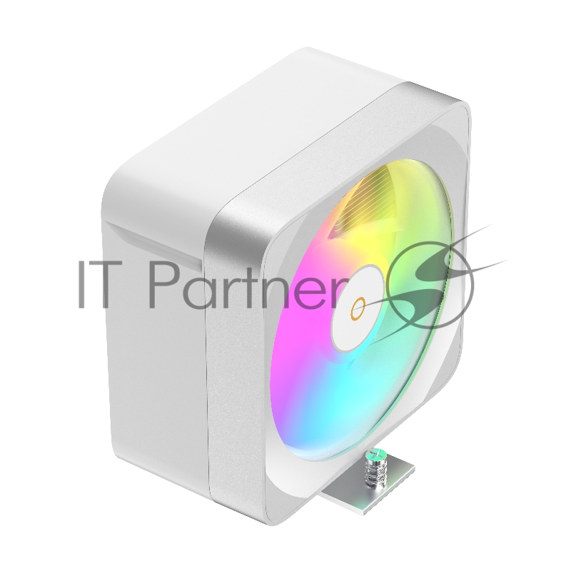Кулер для процессора CPU Cooler Ocypus Delta A40 EX WH ARGB (200W, 4-pin PWM, 157mm, Al/Cu, 4x6mm, ARGB, 1x120mm, 60CFM, 31dBA, 1600RPM, S: 1851/1700/1200/115X, AM5/AM4, white)