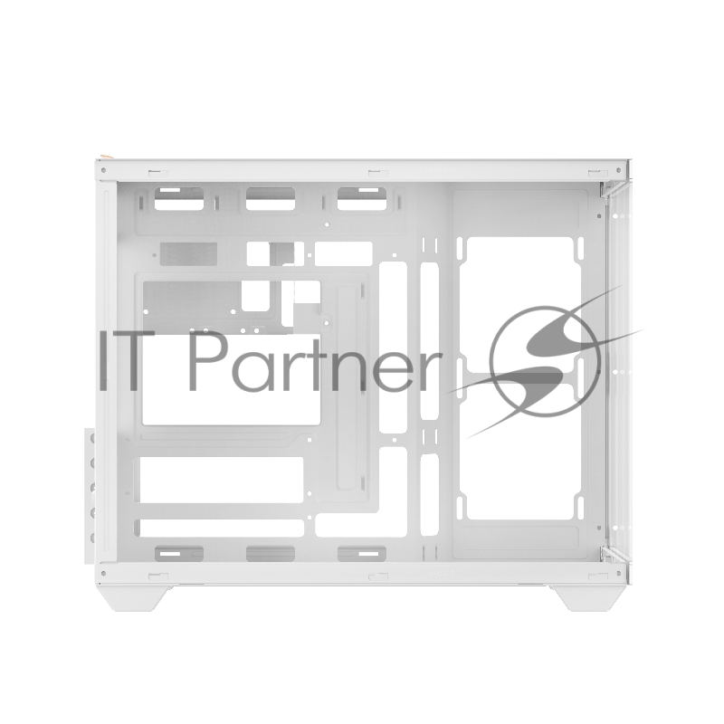 Корпус ПК без блока питания Case Ocypus Gamma C54 WH, Midi-Tower, TG, no fans, 1xUSB-C + 2xUSB 3.0, mATX, mITX White