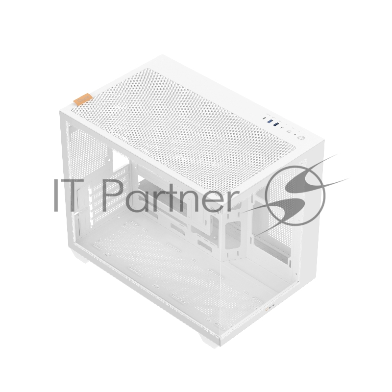 Корпус ПК без блока питания Case Ocypus Gamma C54 WH, Midi-Tower, TG, no fans, 1xUSB-C + 2xUSB 3.0, mATX, mITX White