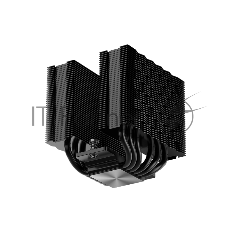Кулер для процессора CPU Cooler PCCooler RZ620M X BK (210W, 4-pin PWM, 118.5mm, Al/Cu, 6x6mm, 1x100mm, 54.2CFM, 32.5dBA, 3000RPM, S: 1851/1700/1200/115X, AM5/AM4, black)