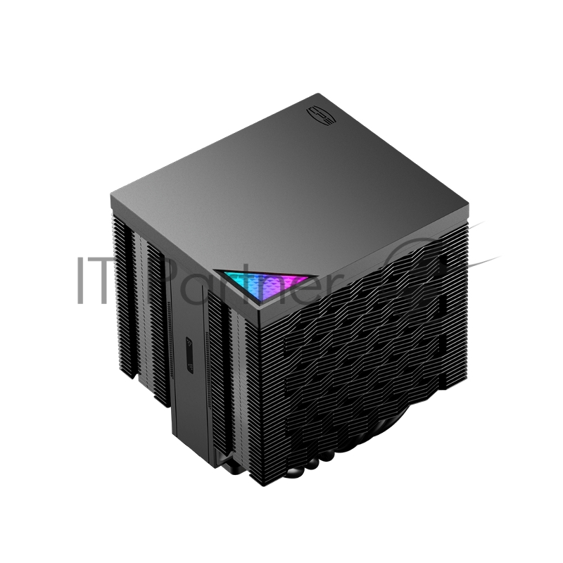 Кулер для процессора CPU Cooler PCCooler RZ620M X BK (210W, 4-pin PWM, 118.5mm, Al/Cu, 6x6mm, 1x100mm, 54.2CFM, 32.5dBA, 3000RPM, S: 1851/1700/1200/115X, AM5/AM4, black)