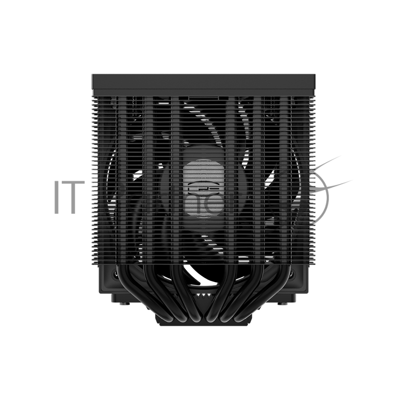 Кулер для процессора CPU Cooler PCCooler RZ620M X BK (210W, 4-pin PWM, 118.5mm, Al/Cu, 6x6mm, 1x100mm, 54.2CFM, 32.5dBA, 3000RPM, S: 1851/1700/1200/115X, AM5/AM4, black)