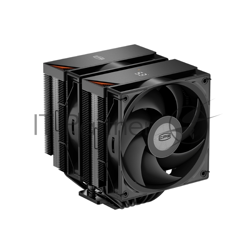 Кулер для процессора CPU Cooler PCCooler RT620Pro Digital BK (265W, 4-pin PWM, 157.5mm, Al/Cu, 6x6mm, 2x120mm, 73.32CFM, 34.9dBA, 2200RPM, S: 1851/1700/1200/115X, AM5/AM4, black)