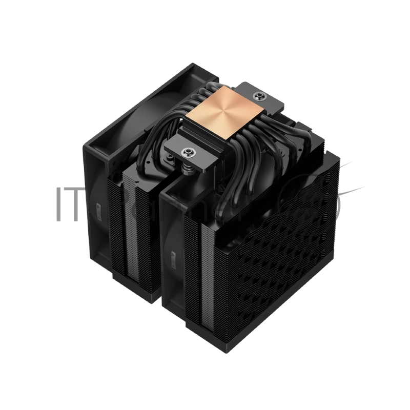 Кулер для процессора CPU Cooler PCCooler RT620Pro Digital BK (265W, 4-pin PWM, 157.5mm, Al/Cu, 6x6mm, 2x120mm, 73.32CFM, 34.9dBA, 2200RPM, S: 1851/1700/1200/115X, AM5/AM4, black)