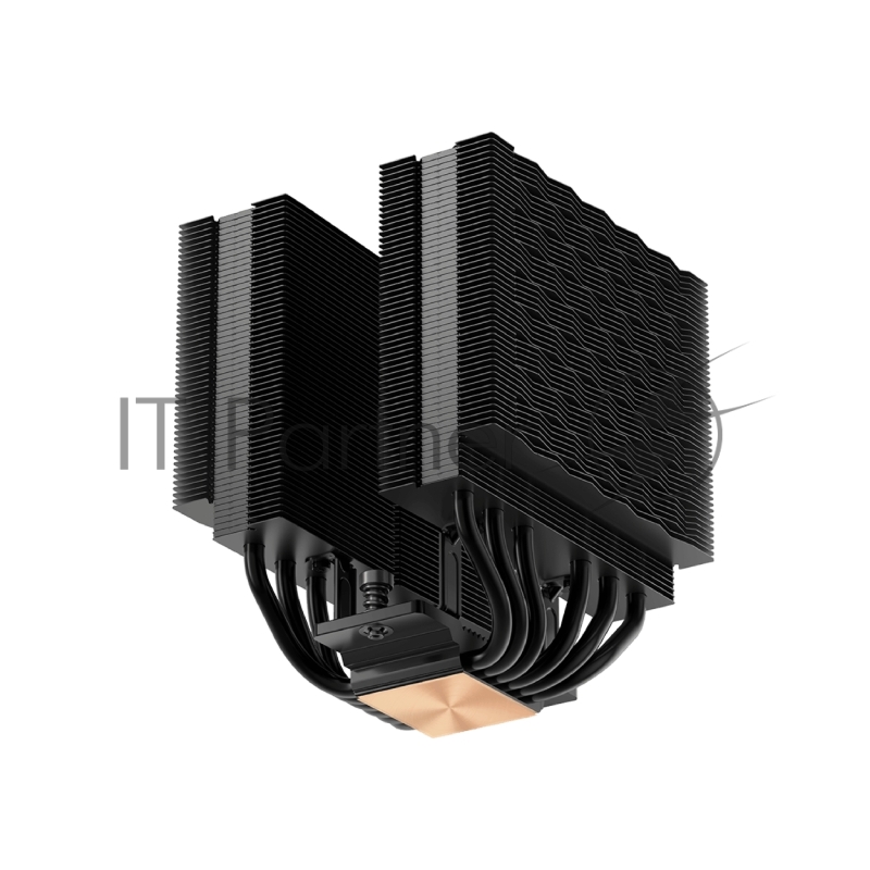 Кулер для процессора CPU Cooler PCCooler RT620Pro Digital BK (265W, 4-pin PWM, 157.5mm, Al/Cu, 6x6mm, 2x120mm, 73.32CFM, 34.9dBA, 2200RPM, S: 1851/1700/1200/115X, AM5/AM4, black)