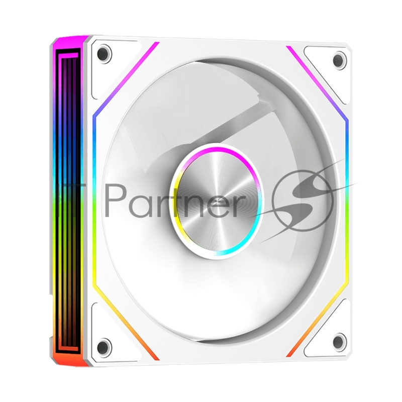 Кулер для корпуса Case Cooler PCCooler FG120R ARGB WH Reverse (120x120x25mm, 4-pin PWM, ARGB, 54CFM, 28.4dBA, 1800RPM, White)