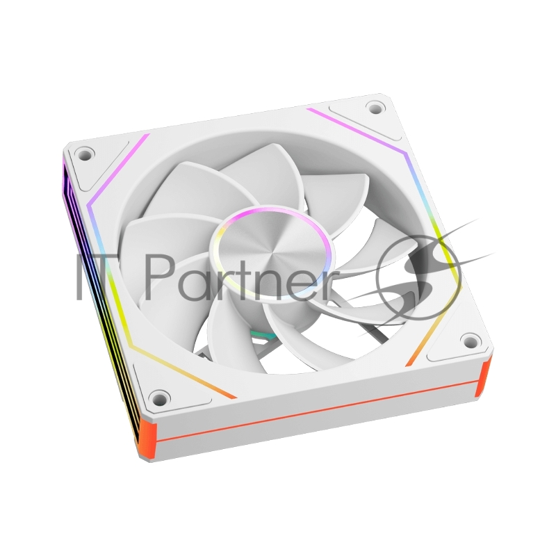 Кулер для корпуса Case Cooler PCCooler FG120R ARGB WH Reverse (120x120x25mm, 4-pin PWM, ARGB, 54CFM, 28.4dBA, 1800RPM, White)