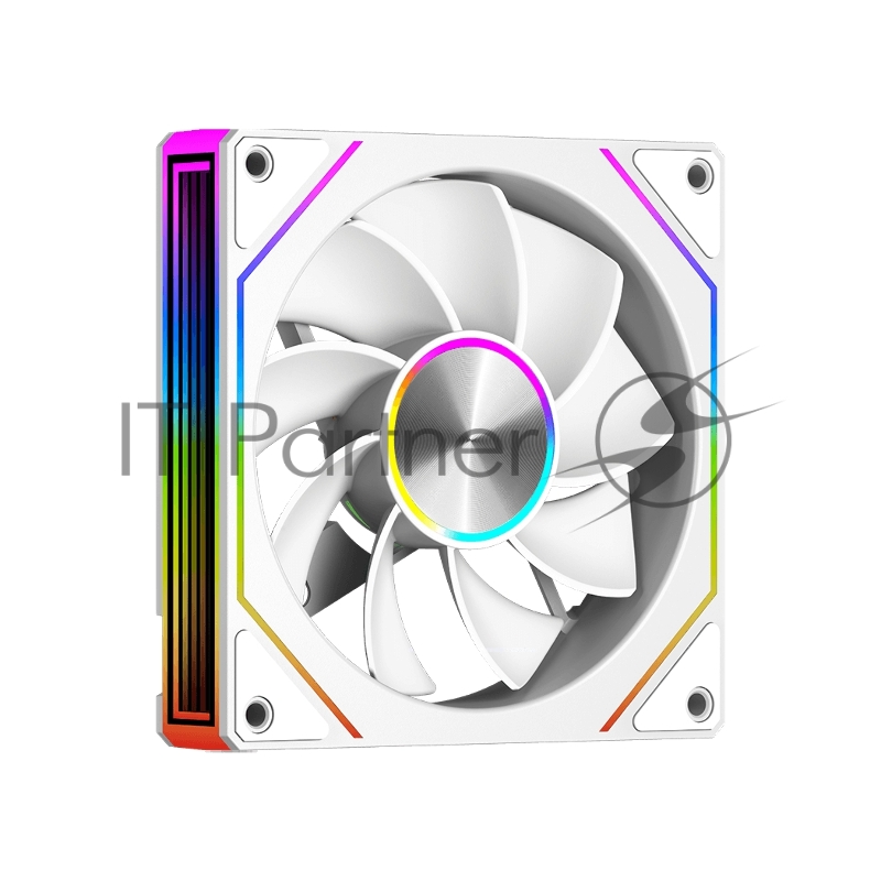 Кулер для корпуса Case Cooler PCCooler FG120R ARGB WH Reverse (120x120x25mm, 4-pin PWM, ARGB, 54CFM, 28.4dBA, 1800RPM, White)