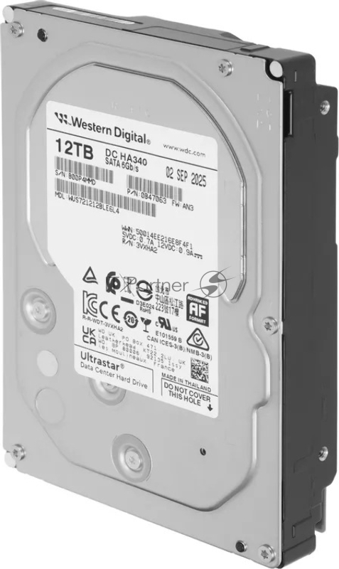 Жесткий диск серверный WD Ultrastar DC HA340 12TB WUS721212BLE6L4 (SATA 3.5/7200/512Mb/6Gbs)