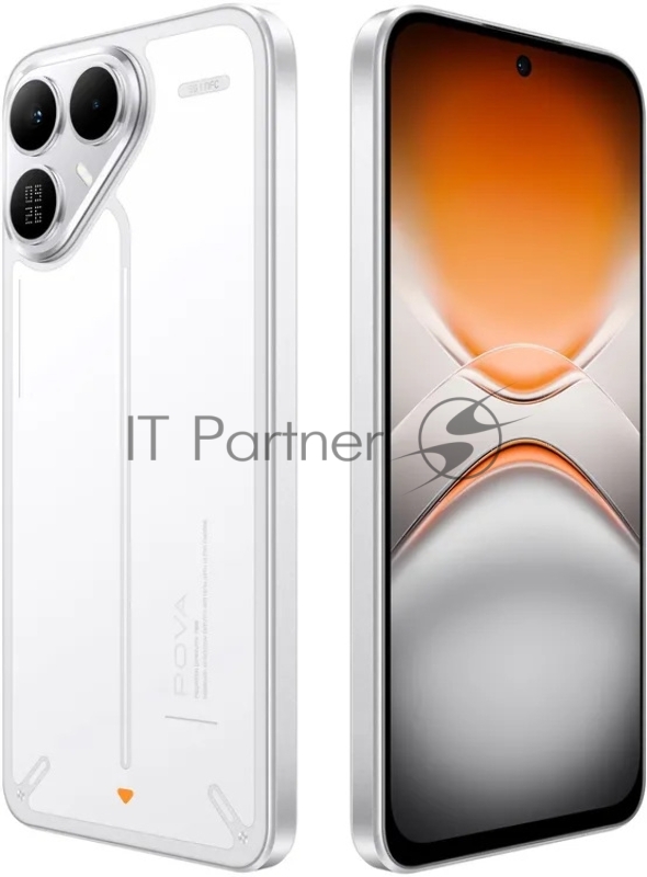 Смартфон Tecno Pova 8 5G 256Gb 8Gb белый моноблок 3G 4G 6.76 2344x1080 Android 15 802.11 a/b/g/n/ac/ax NFC GPS GSM900/1800 Protect