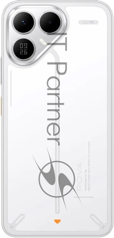 Смартфон Tecno Pova 8 5G 256Gb 8Gb белый моноблок 3G 4G 6.76 2344x1080 Android 15 802.11 a/b/g/n/ac/ax NFC GPS GSM900/1800 Protect