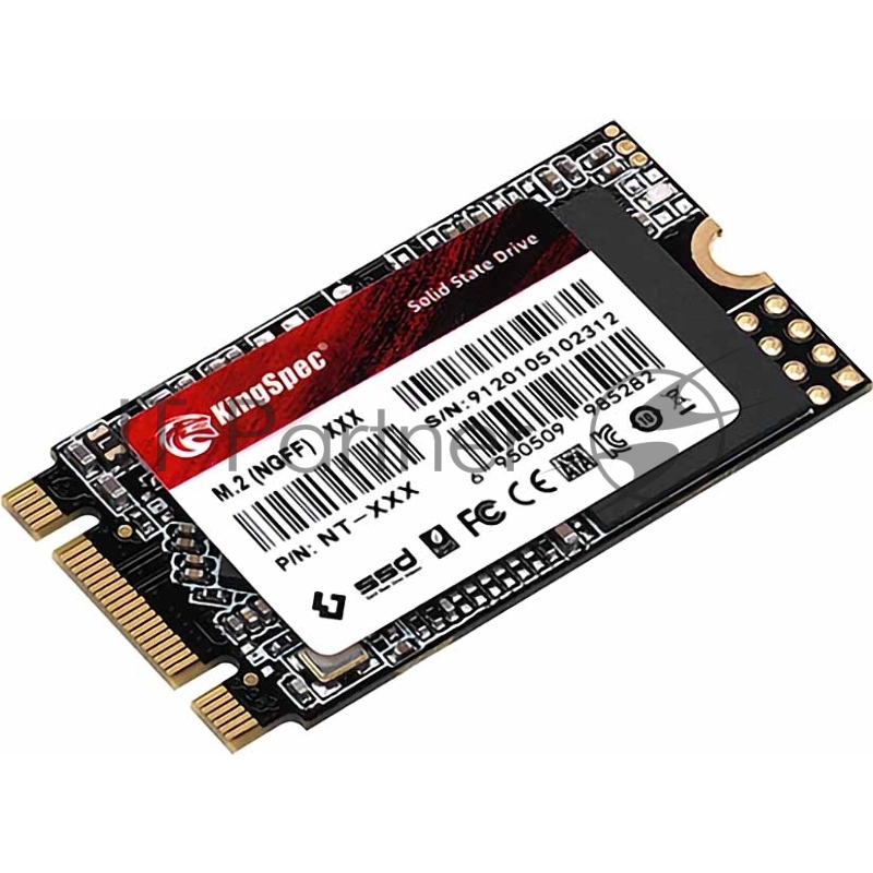 Накопитель SSD Kingspec SSD NT-512 2242, 512GB, M.2(22x42mm), SATA3, R/W 560/540MB/s, IOPs н.д./н.д., TBW 240, DWPD 0.4 (3 года)