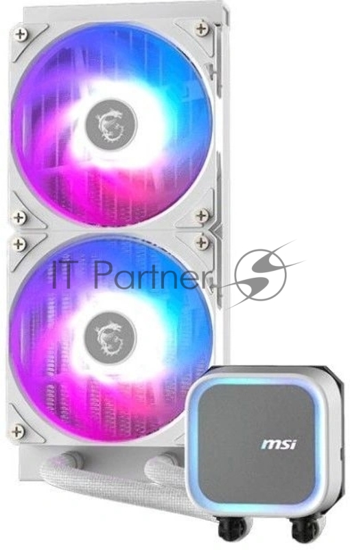 Система водяного охлаждения MSI Mag Coreliquid A13 240 RGB Soc-AM5/AM4/1700/1851 белый 3-pin 31.3dB Al 280W Ret (306-7ZWHA31-L80)