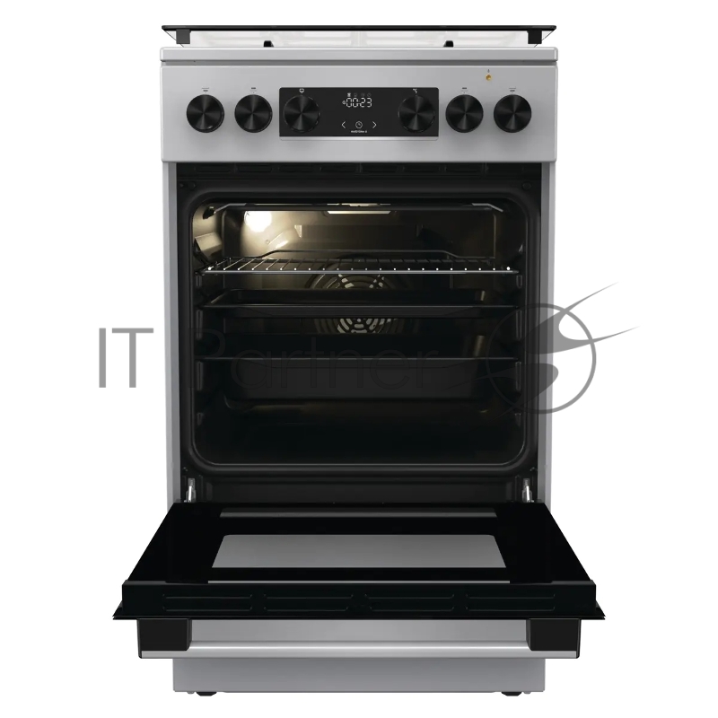 Плита комбинированная Gorenje GK5C61XJ нержавеющая сталь, конфорок 4 шт, духовка 62 л, 50 см x 85 см x 59.4 см