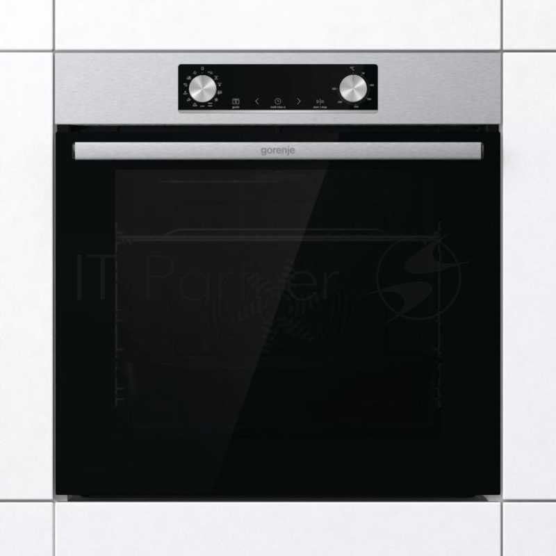 Встраиваемый электрический духовой шкаф Gorenje BO6737E02X, 77 л, 300 °C, конвекция, электрический гриль, класс A