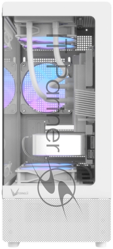 Корпус Formula Crystal Z1CM Plus AR v2 белый без БП mATX 2x120mm 1xUSB2.0 1xUSB3.0 audio bott PSU