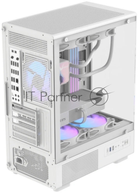 Корпус Formula Crystal Z1CM Plus AR v2 белый без БП mATX 2x120mm 1xUSB2.0 1xUSB3.0 audio bott PSU
