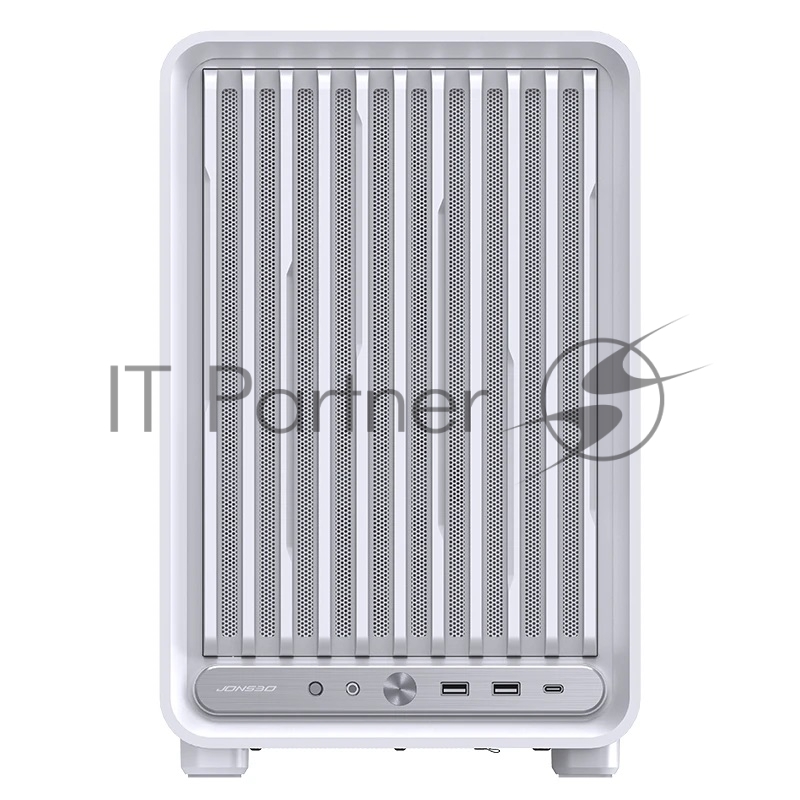 Корпус без блока питания JONSBO D33, Mini-Tower, TG, no fan, 2xUSB-A 3.0 + 1xUSB-C 3.2, mATX, mITX White