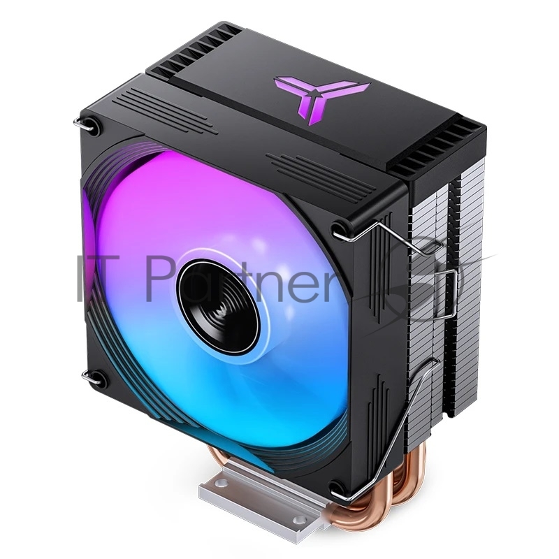 Кулер для процессора CPU Cooler JONSBO CR-1300 EVO Color (160W, 4-pin PWM, 128mm, Al/Cu, 4x6mm, ARGB, 1x90mm, 42CFM, 28.2dBA, 2000RPM, S: 1851/1700/1200/115X, AM4/AM5 Black)