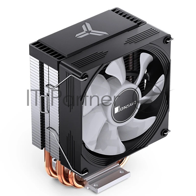 Кулер для процессора CPU Cooler JONSBO CR-1300 EVO Color (160W, 4-pin PWM, 128mm, Al/Cu, 4x6mm, ARGB, 1x90mm, 42CFM, 28.2dBA, 2000RPM, S: 1851/1700/1200/115X, AM4/AM5 Black)