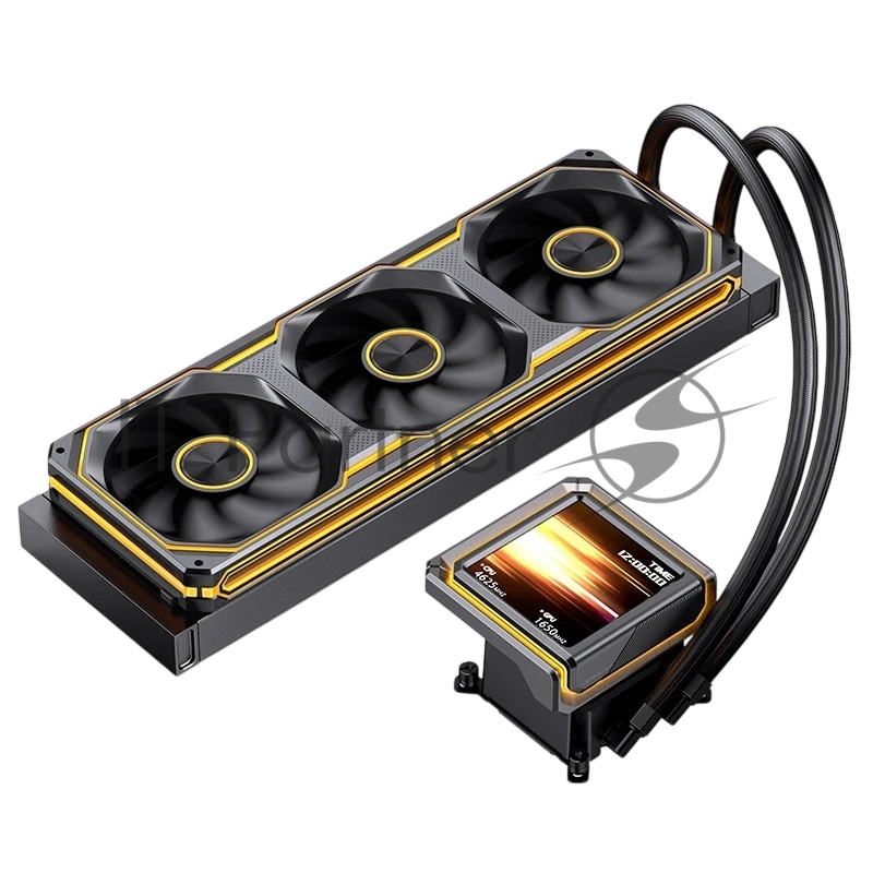 Система жидкостного охлаждения Water Cooling System JONSBO TX-360 Black (325W, 360mm, LED, Black, ARGB/ Fans: 3x120mm, 62.4CFM, 37.3dBA, 2400RPM/ Pump height 70.6mm, 5000RPM, Rad thickness 27mm/ S: 1851, 17XX, 1200, 115X, AM5, AM4)