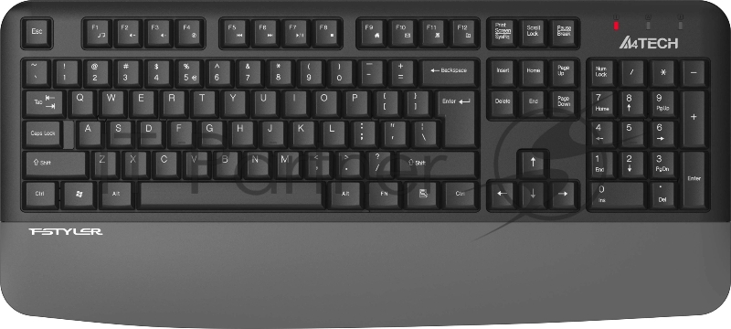 Клавиатура A4Tech FGK20 серый USB беспроводная Multimedia (подставка для запястий)