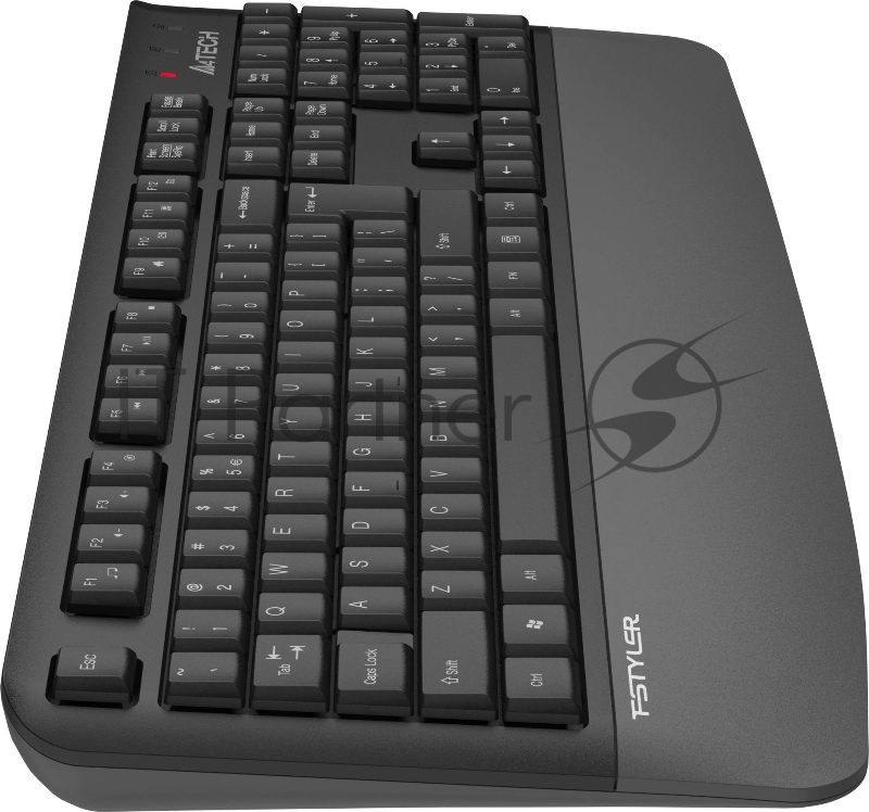 Клавиатура A4Tech FGK20 серый USB беспроводная Multimedia (подставка для запястий)