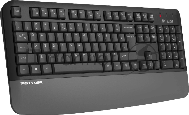 Клавиатура A4Tech FGK20 серый USB беспроводная Multimedia (подставка для запястий)