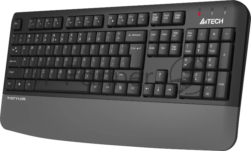 Клавиатура A4Tech FGK20 серый USB беспроводная Multimedia (подставка для запястий)