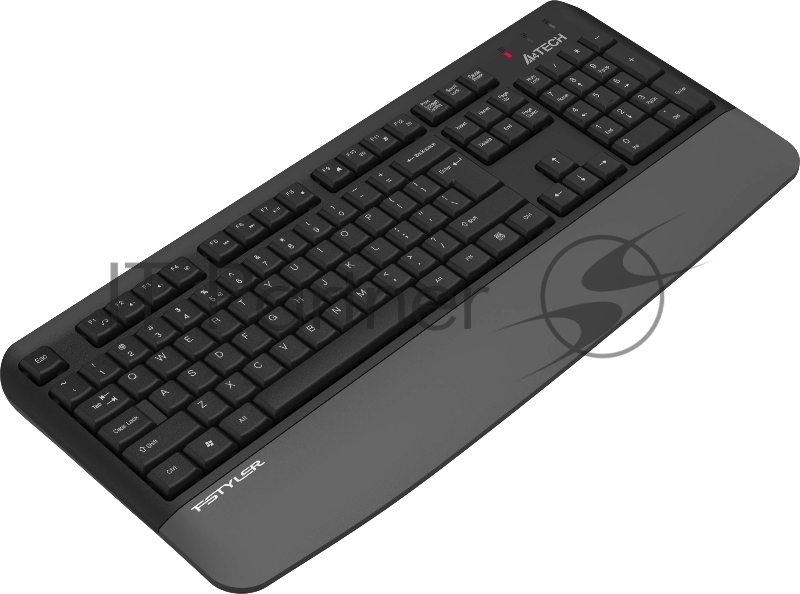 Клавиатура A4Tech FGK20 серый USB беспроводная Multimedia (подставка для запястий)