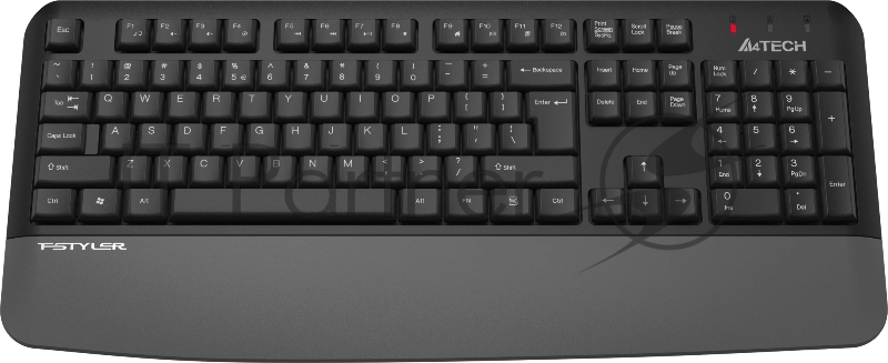Клавиатура A4Tech FGK20 серый USB беспроводная Multimedia (подставка для запястий)