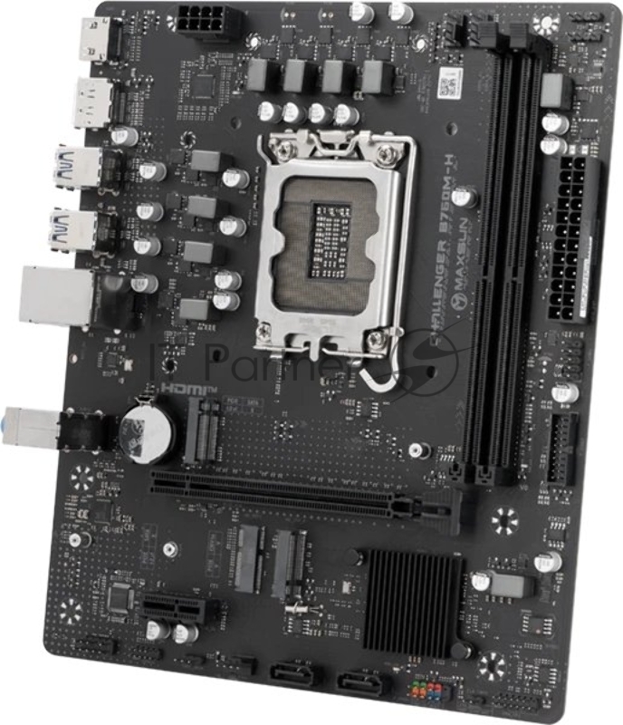 Материнская плата MAXSUN Challenger B760M-H, LGA 1700, Intel B760, 2xDDR4, 2xSATA, 2xM.2, 1xPCIe 4.0 x16, DisplayPort, HDMI, 1x1Gb LAN, 3x3.5 мм, 5.1, microATX