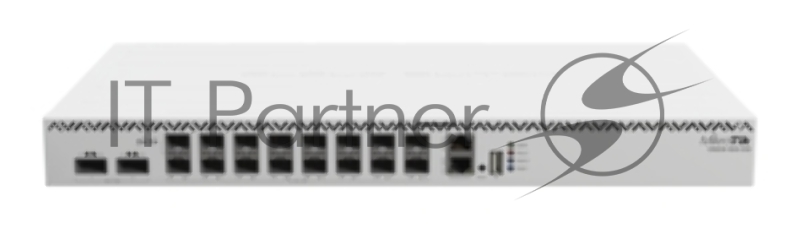 Коммутатор MikroTik CRS518-16XS-2XQ-RM, 16×25 Гбит/с SFP28 + 2×100 Гбит/с QSFP28, управляемый
