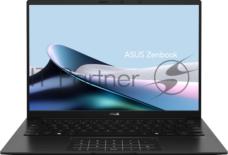 Ноутбук Asus Zenbook 14 UM3406GA-QD132 Ryzen AI 5 430 16Gb SSD512Gb AMD Radeon 840M 14 OLED WUXGA (1920x1200) без ОС black WiFi BT Cam Bag (90NB17R1-M006K0)