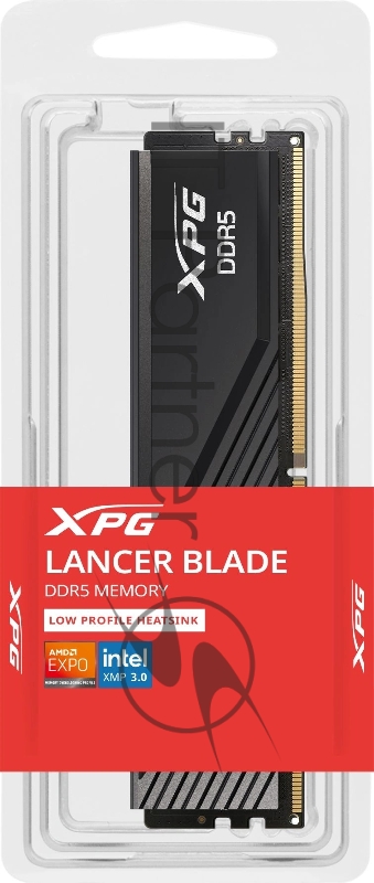 Память DDR5 8GB 5600MHz A-Data AX5U5600C468G-SLABBK XPG Lancer Blade RTL Gaming PC5-44800 CL46 DIMM 288-pin 1.1В single rank с радиатором Ret