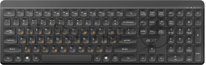 Клавиатура Acer OKR501 черный USB беспроводная Multimedia (ZL.KBD11.00N)
