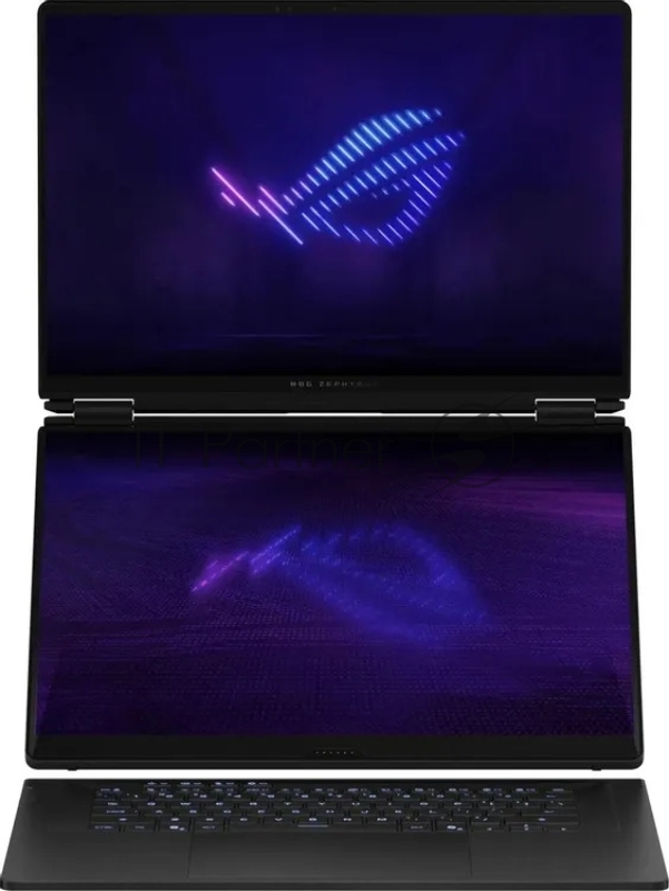 Ноутбук Asus ROG Zephyrus Duo 16 GX651AR-SR058W Core Ultra 9 386H 32Gb SSD1Tb NVIDIA GeForce RTX5070Ti 12Gb 16 OLED Touch 3K (2880x1800) Windows 11 Home dk.grey WiFi BT Cam Bag (90NR0NR2-M00260)