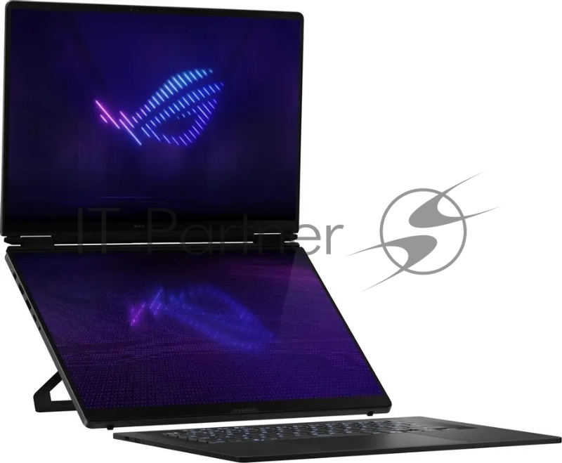 Ноутбук Asus ROG Zephyrus Duo 16 GX651AR-SR058W Core Ultra 9 386H 32Gb SSD1Tb NVIDIA GeForce RTX5070Ti 12Gb 16 OLED Touch 3K (2880x1800) Windows 11 Home dk.grey WiFi BT Cam Bag (90NR0NR2-M00260)