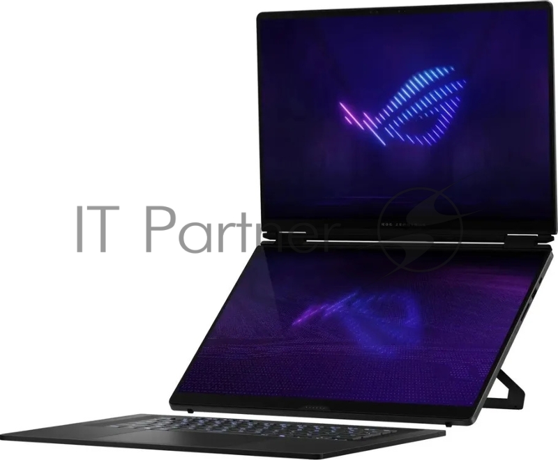 Ноутбук Asus ROG Zephyrus Duo 16 GX651AX-SR144W Core Ultra 9 386H 32Gb SSD1Tb NVIDIA GeForce RTX 5090 24Gb 16 OLED Touch 3K (2880x1800) Windows 11 Home dk.grey WiFi BT Cam Bag (90NR0NT2-M006D0)