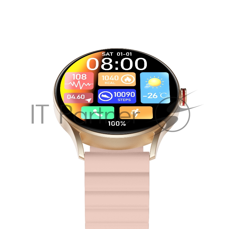 Умные часы iMIKI TG1, 1.43 AMOLED, Bluetooth 5.2, IP68, розовый
