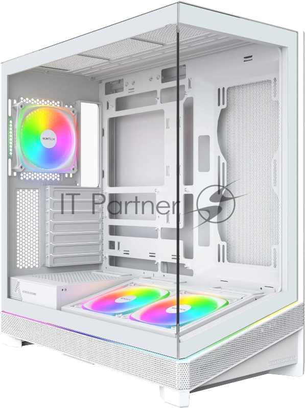 Корпус Montech SKY 3 белый без БП ATX 8x120mm 5x140mm 2xUSB3.0 audio bott PSU