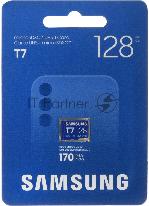 Карта памяти MicroSDXC 128GB Samsung MB-MB128T/WW T7 UHS-1 U3 A2 V30